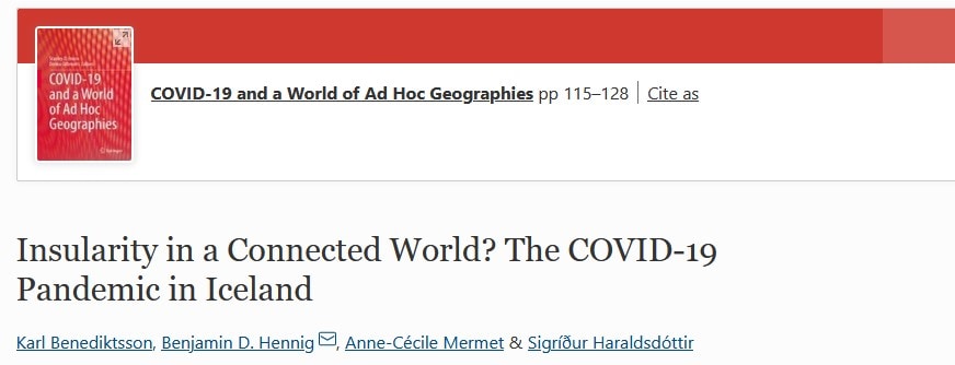 Lire la suite à propos de l’article Anne-Cécile Mermet co-publie un chapitre dans COVID-19 and a World of Ad Hoc Geographies