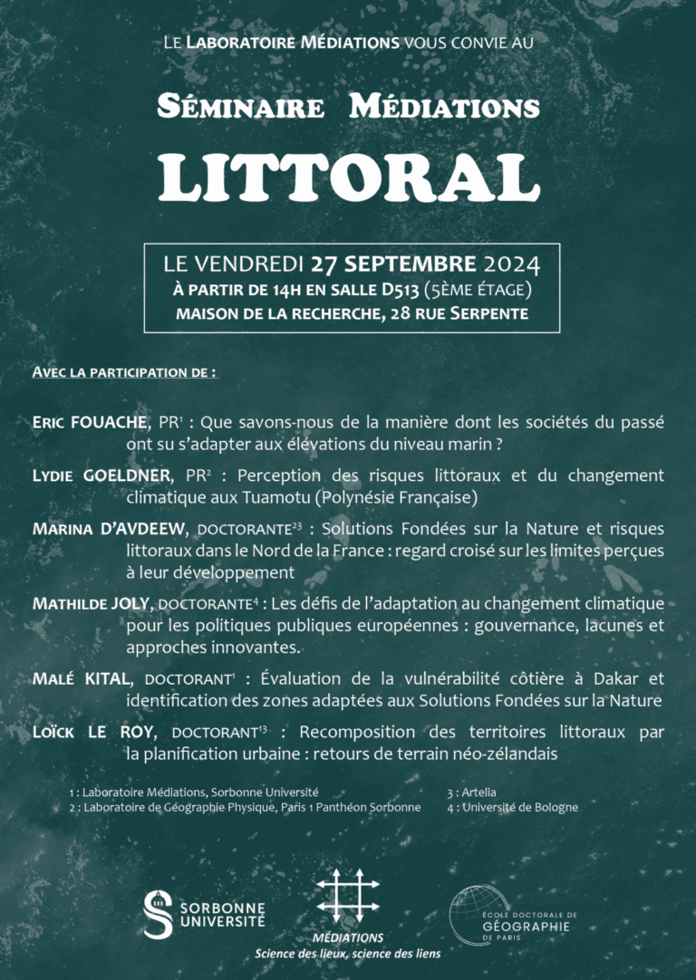 Lire la suite à propos de l’article Séminaire « Littoral »