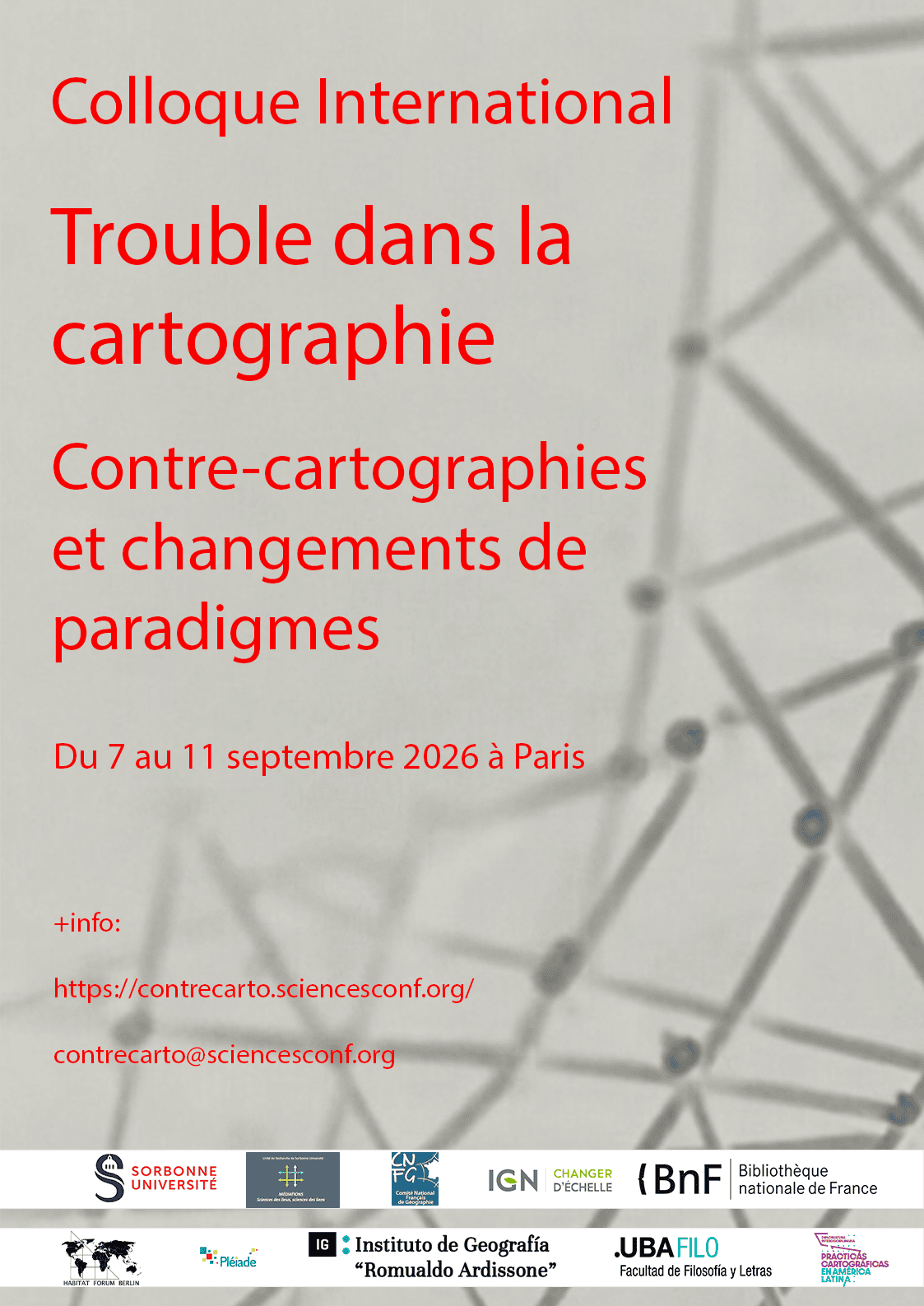 Lire la suite à propos de l’article Colloque « Trouble dans la cartographie »